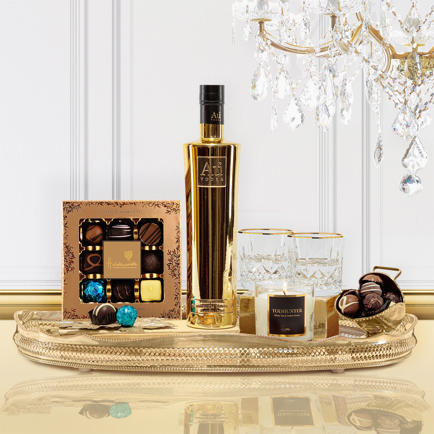 Luxury Au Gold Vodka Gift Box