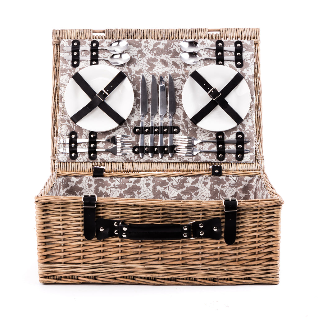 The Woodland Walk 4 Person Fully Fitted Picnic Hamper