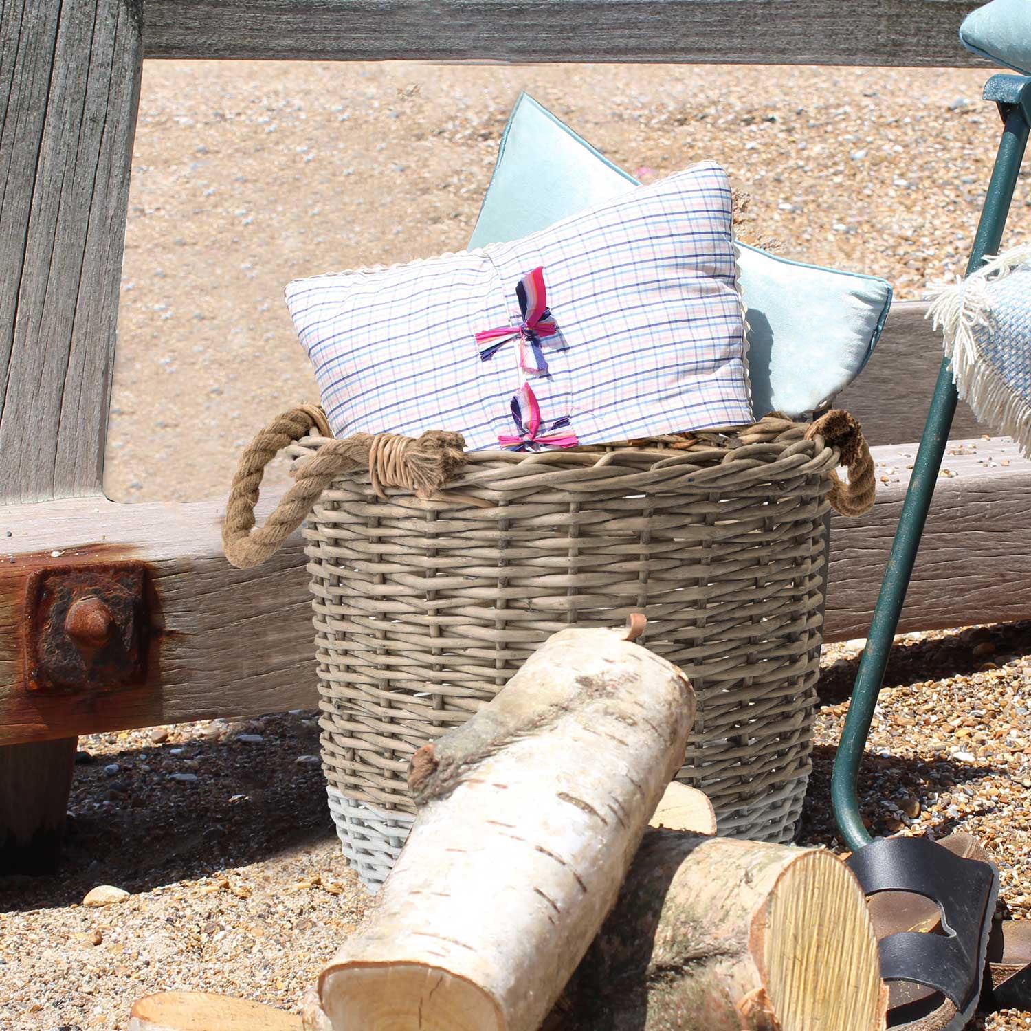 The St Ives Dip Dyed Basket Medium