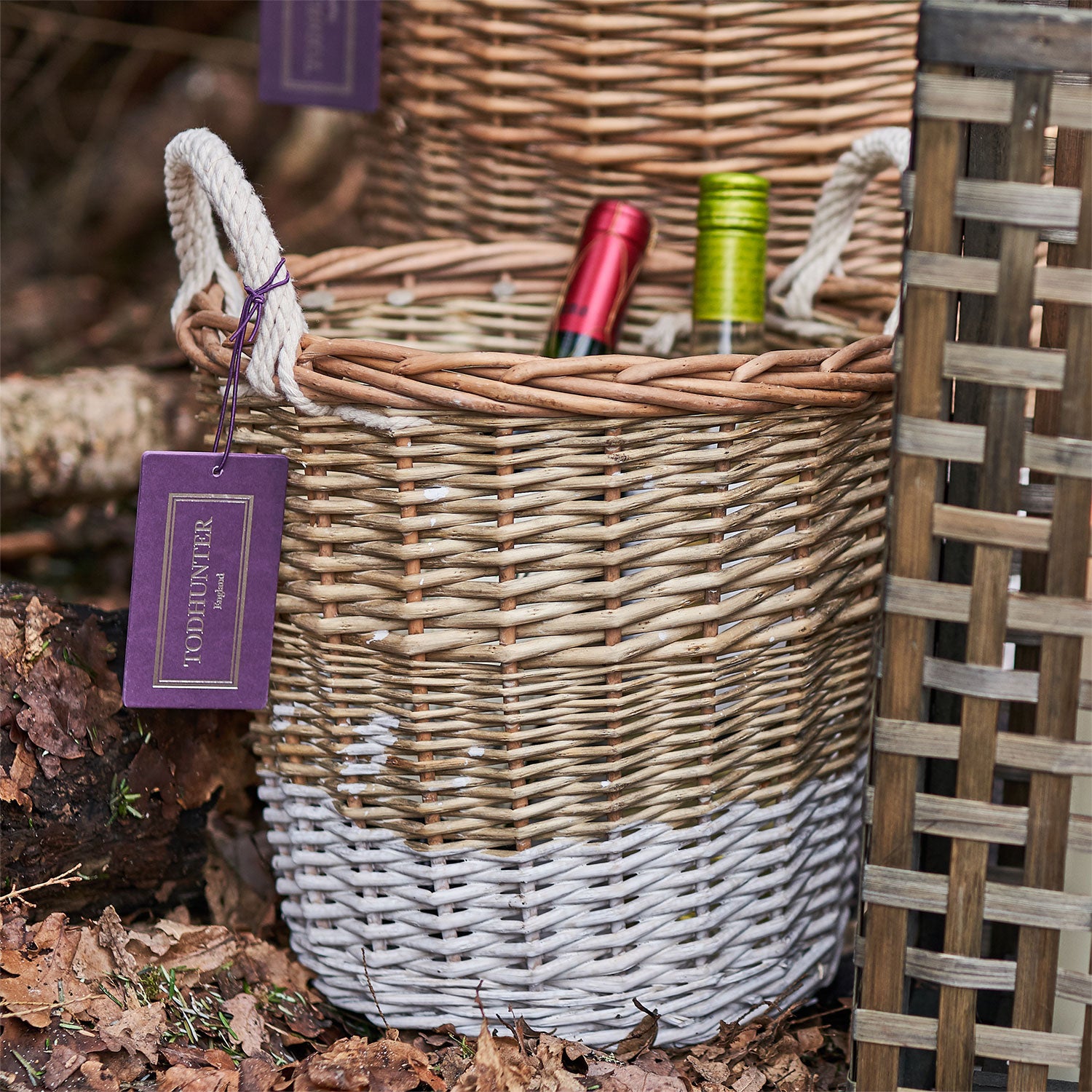 The St Ives Dip Dyed Basket Small