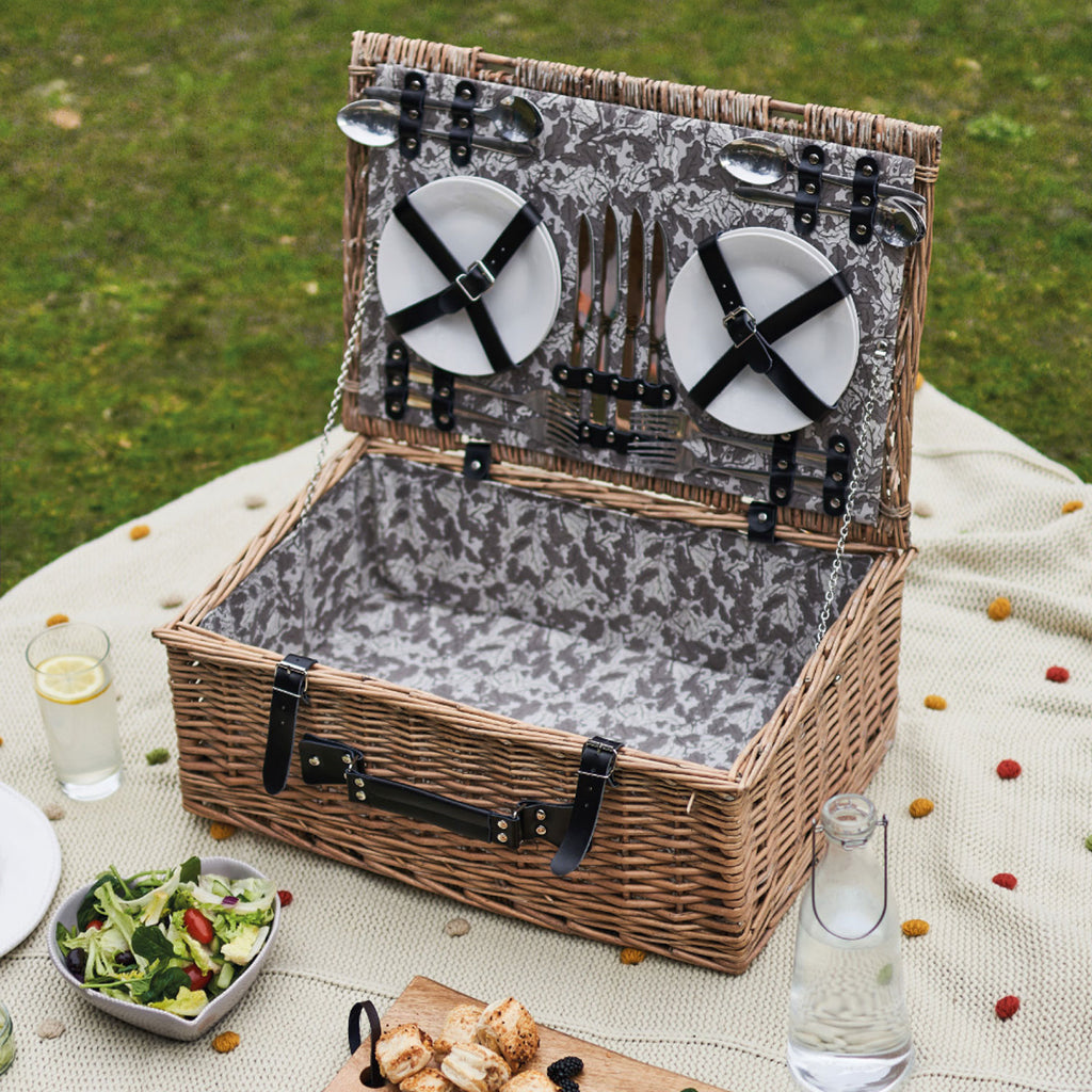 The Woodland Walk 4 Person Fully Fitted Picnic Hamper